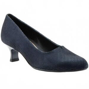 NEW ARA women's kit almond-toe pump in navy